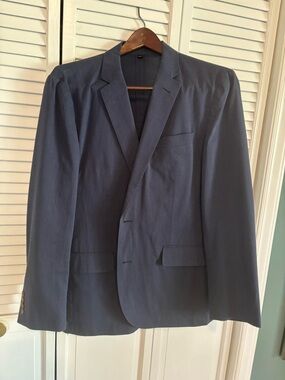 J. Crew Men's Navy Single-Breasted Blazer